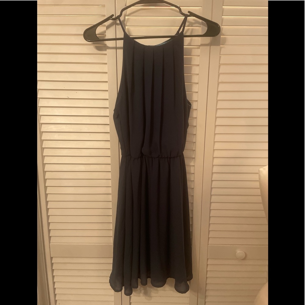 Navy Lightweight Lined Dress